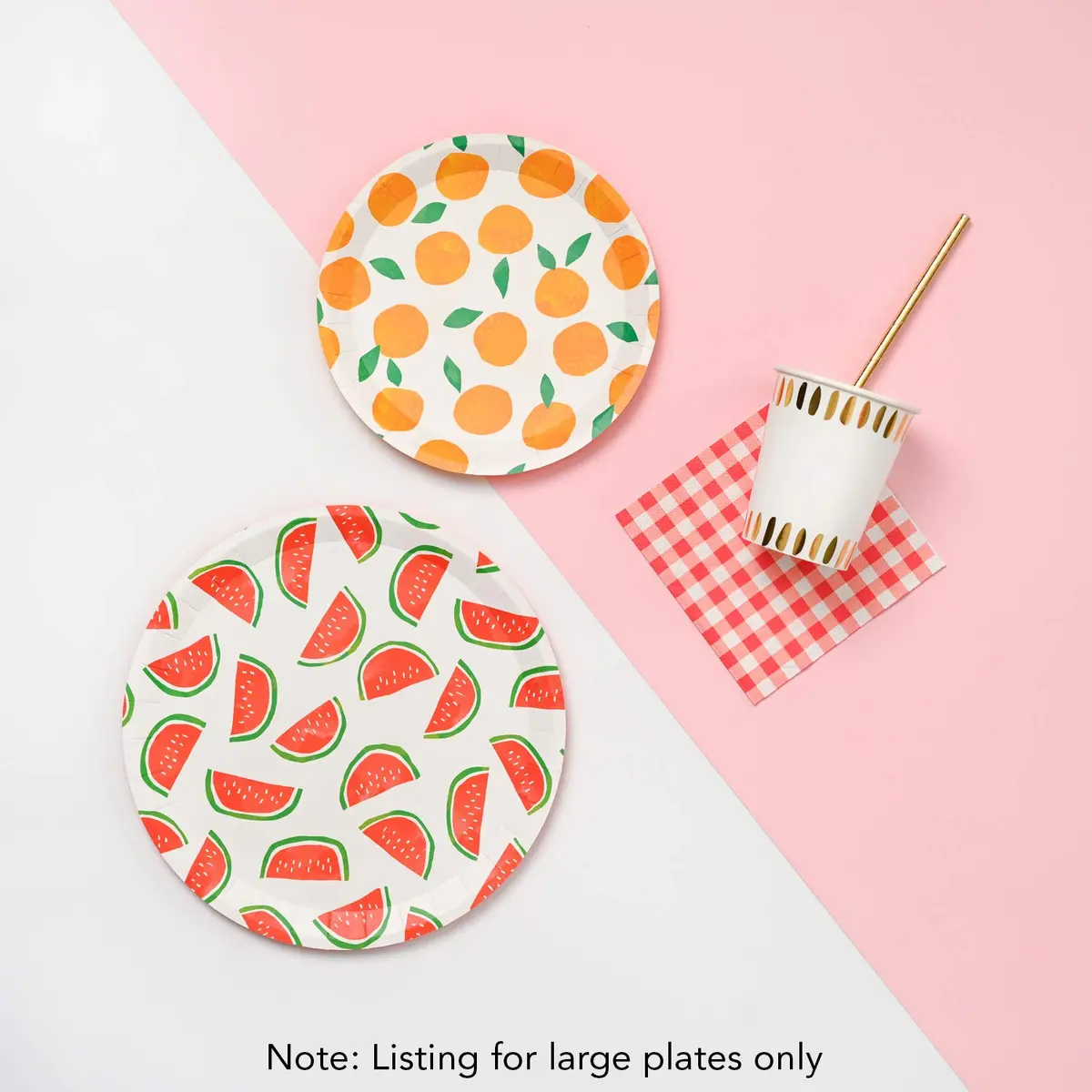 Coterie Fruit Large Paper Plates 9.25" | Summer Party, Kids Birthday, Baby Shower - view 6