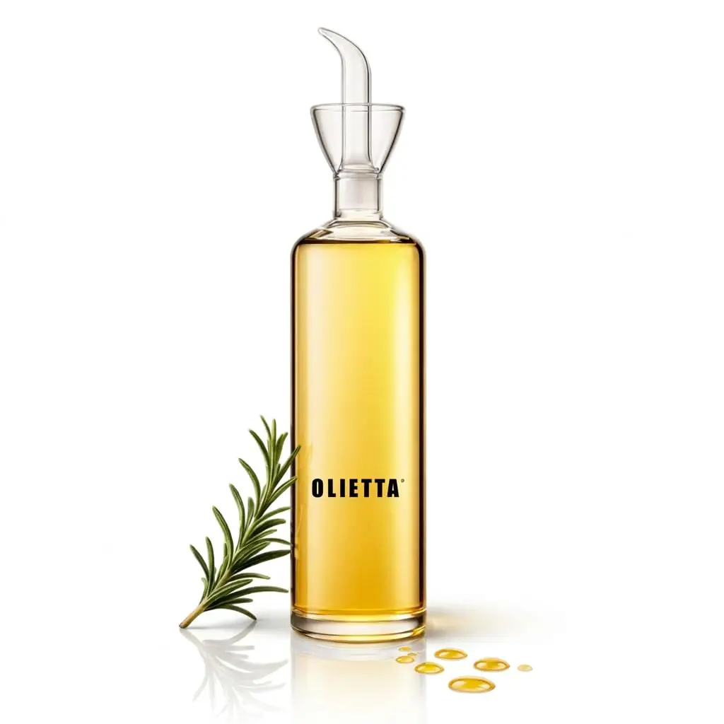 Olietta 17 fl oz Borosilicate Glass Oil Dispenser | Drip-Proof, Heat-Resistant Kitchen Bottle - main product image