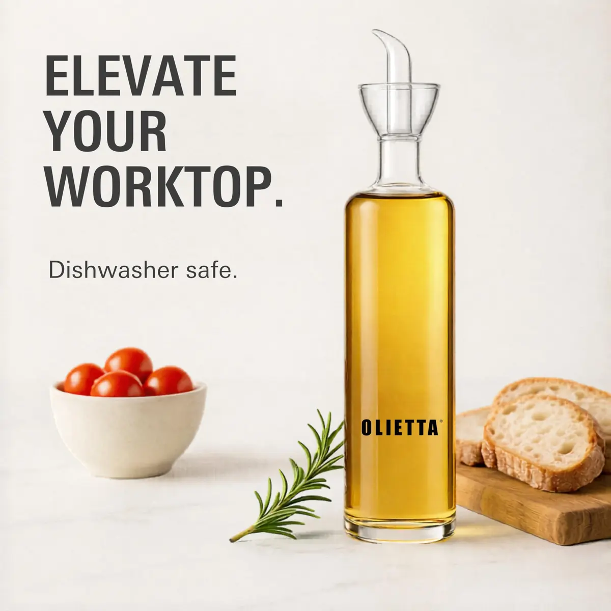 Olietta 17 fl oz Borosilicate Glass Oil Dispenser | Drip-Proof, Heat-Resistant Kitchen Bottle - view 5