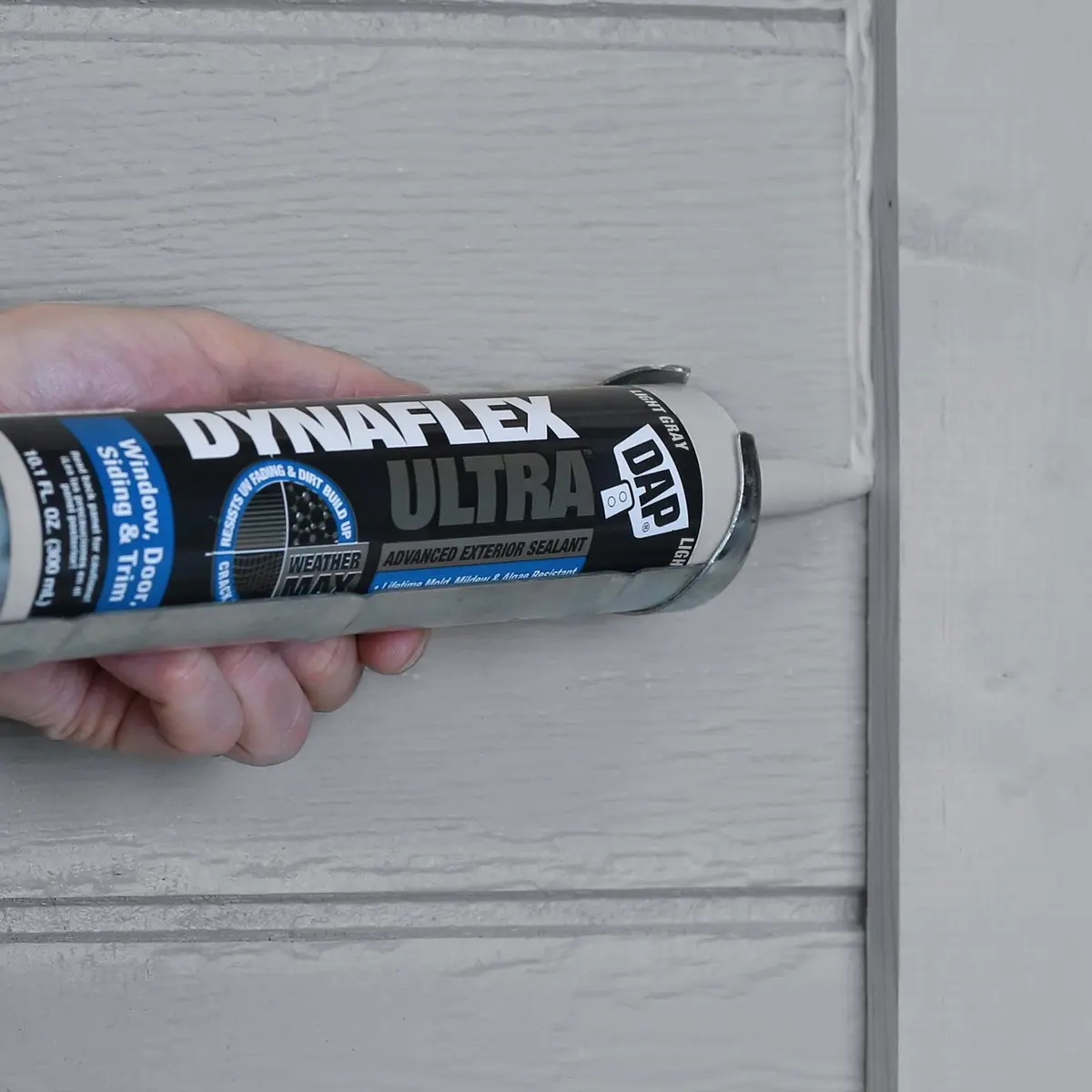DAP Dynaflex Ultra Advanced Exterior Sealant Light Gray 10.1 Oz | Weather Max Technology - view 6