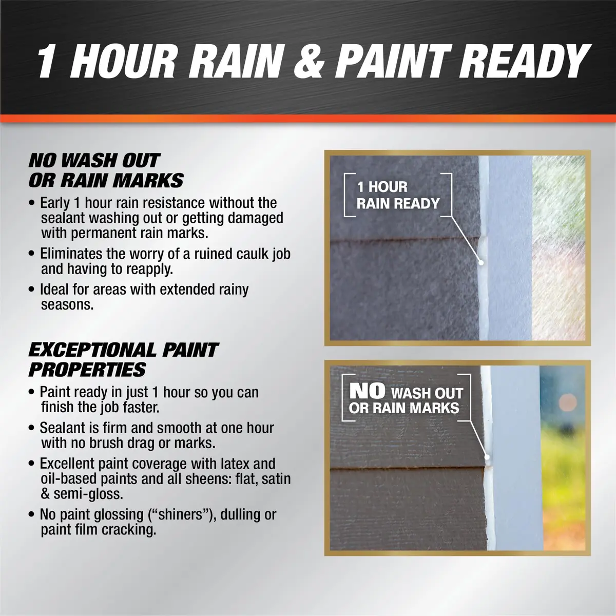 DAP Dynaflex Ultra Advanced Exterior Sealant Light Gray 10.1 Oz | Weather Max Technology - view 4