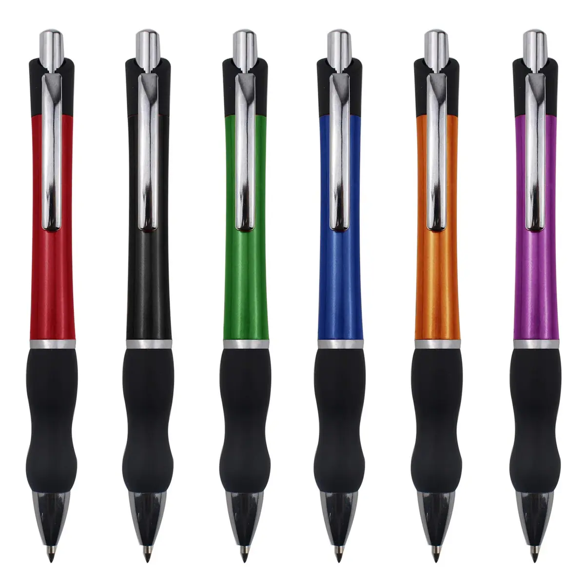 MiSiBao Retractable Ballpoint Pens Black Ink 1mm Medium Point | Smooth, Refillable, for Office & School (140mm) - main product image
