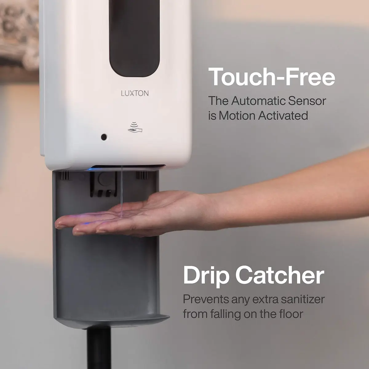 Luxton Home Automatic Hand Sanitizer Dispenser with Stand 1200ml | Touchless, Portable & Hygienic - view 3