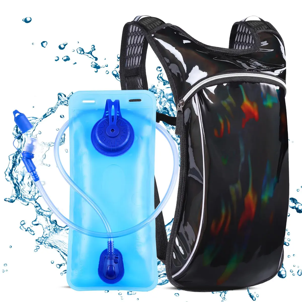 KUYOU Rave Hydration Pack 2L | Festival & Outdoor Water Backpack (100 words) - main product image