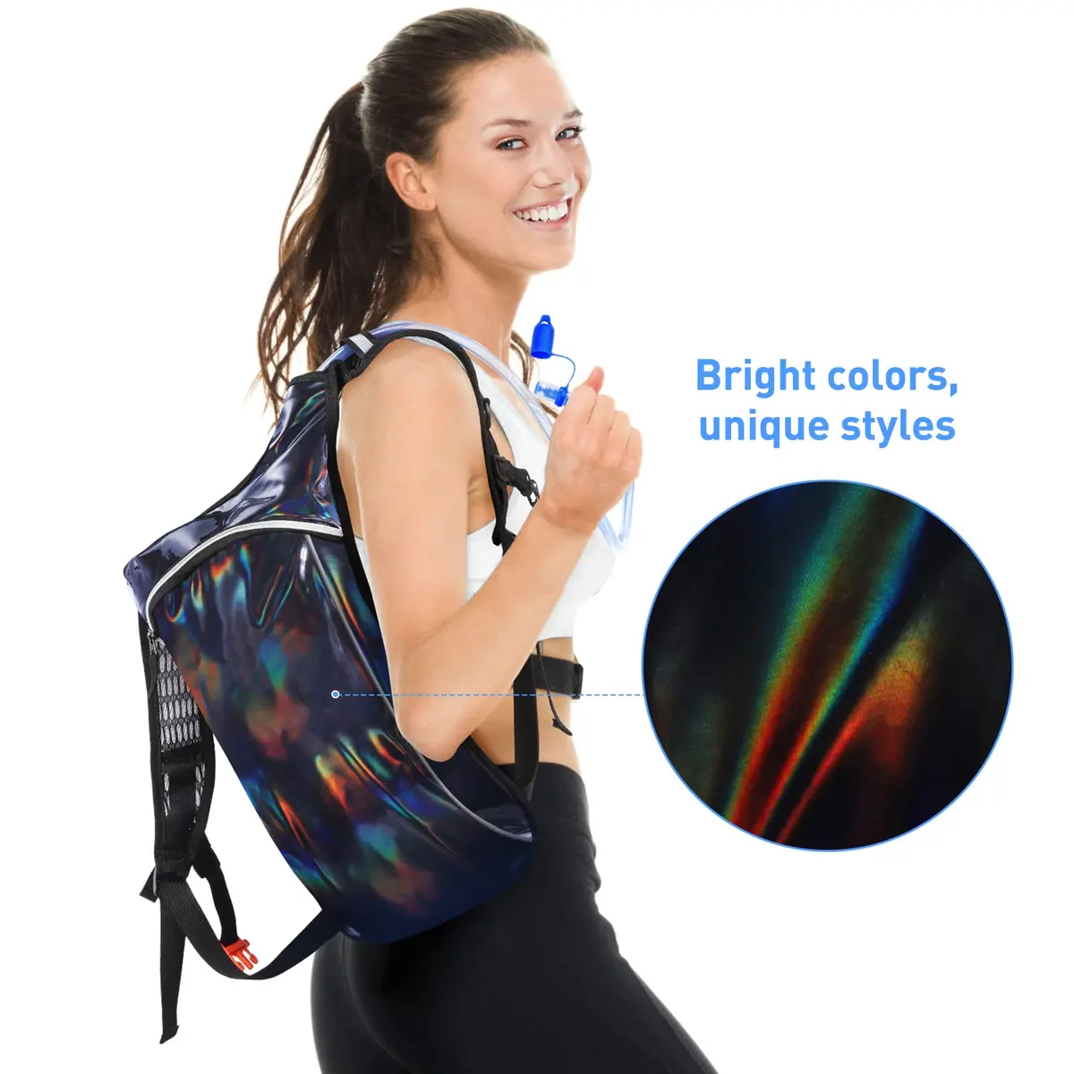 KUYOU Rave Hydration Pack 2L | Festival & Outdoor Water Backpack (100 words) - view 7