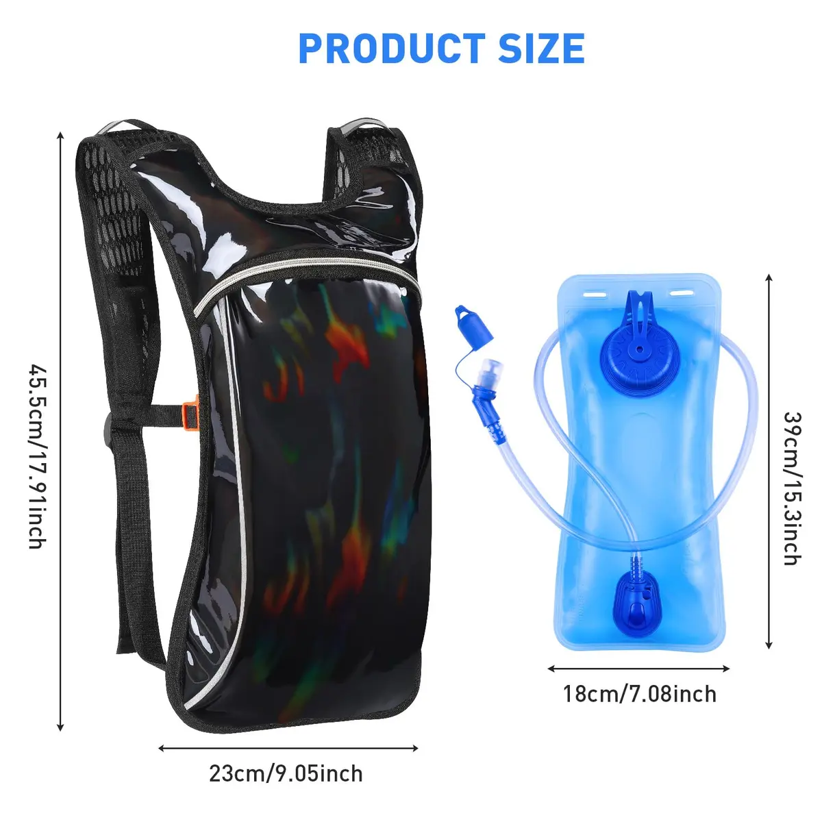 KUYOU Rave Hydration Pack 2L | Festival & Outdoor Water Backpack (100 words) - view 2
