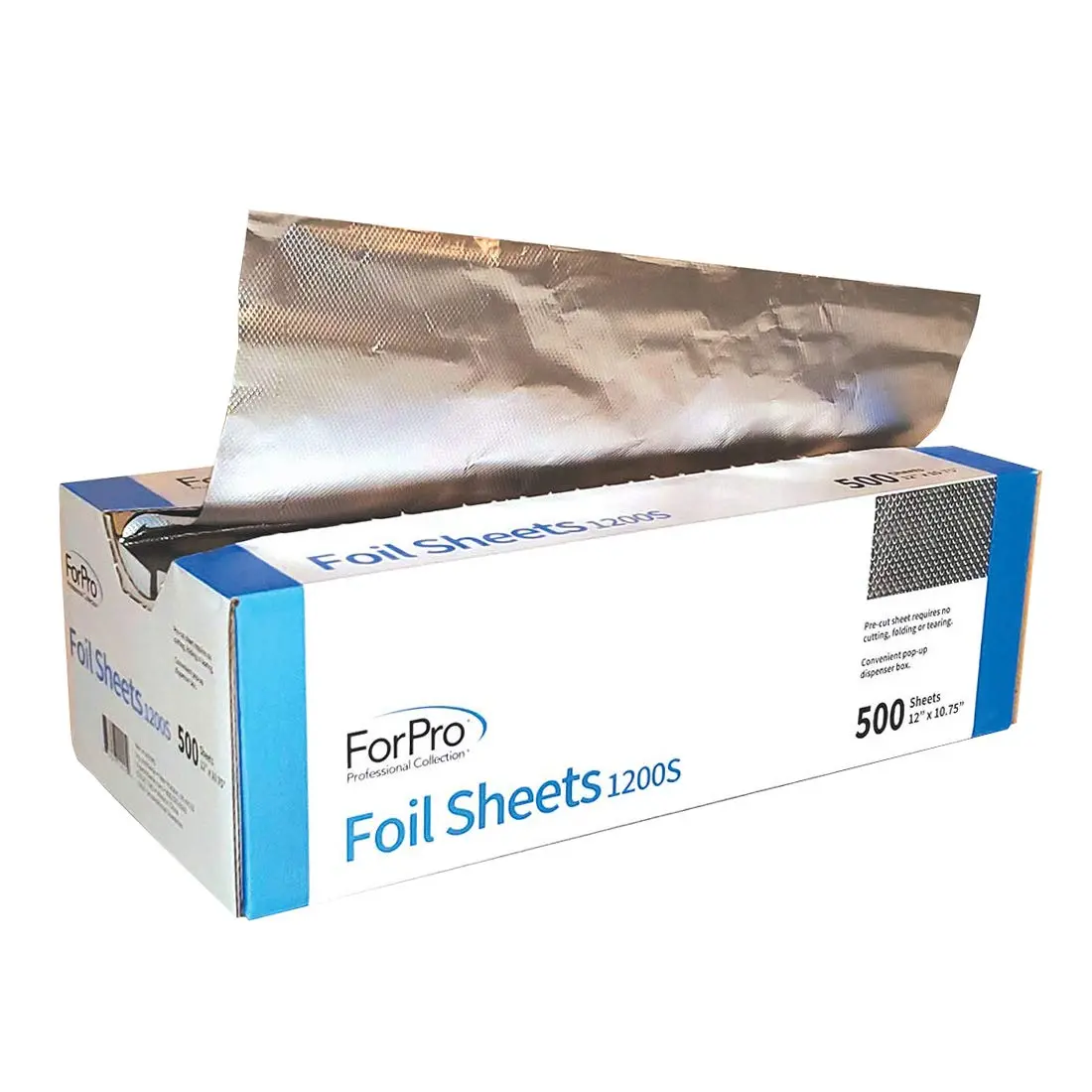 ForPro Embossed Foil Sheets 12" x 10.75" | Food & Hair Highlighting Aluminum (70-120c) - main product image