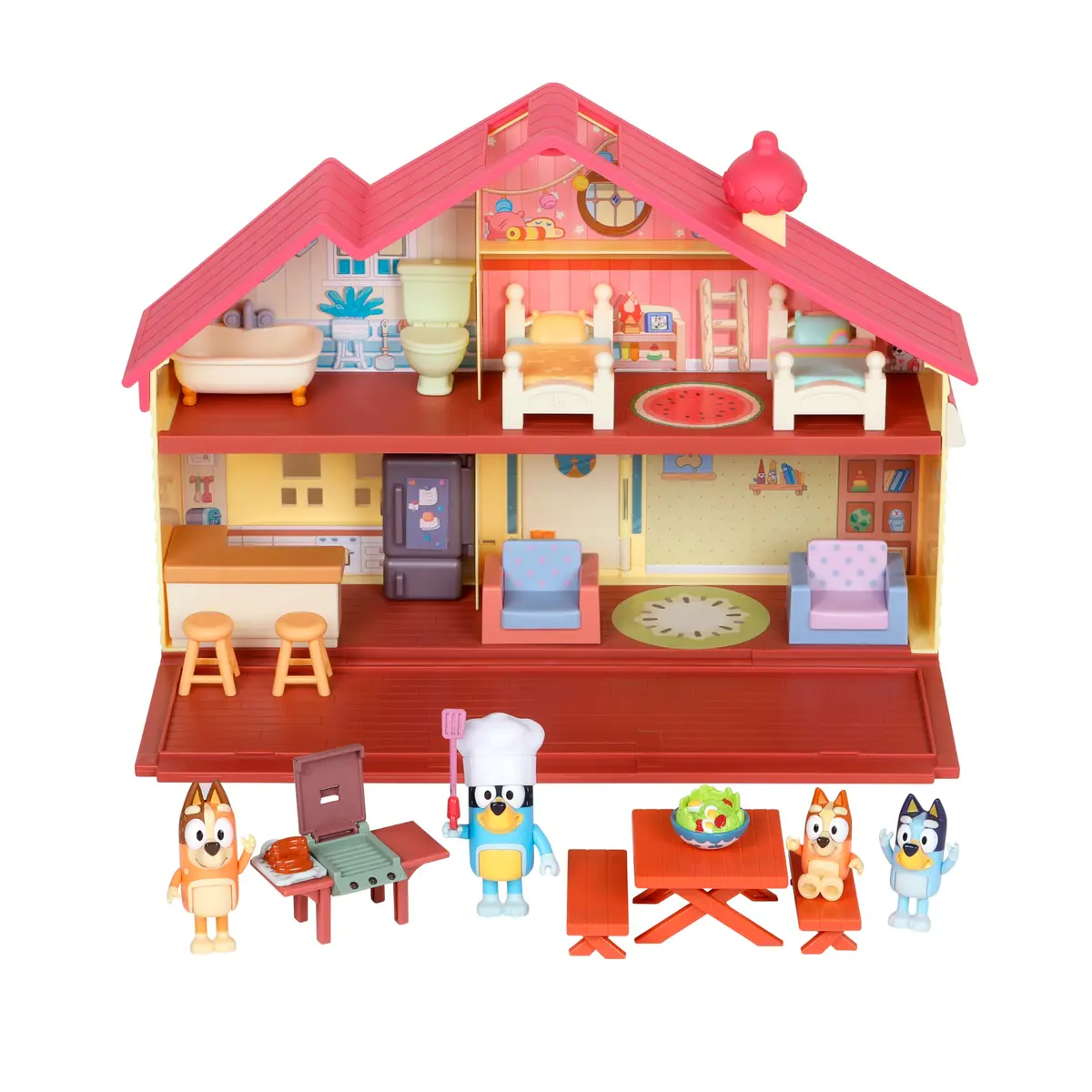 Bluey Family Home & BBQ Playhouse Mega Bundle with Figures & Furniture | Ages 3-5 - main product image