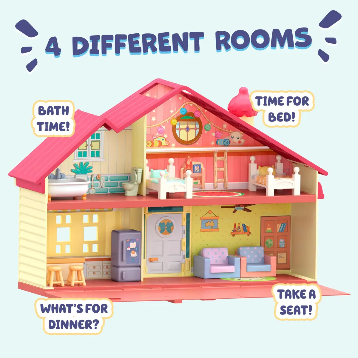 Bluey Family Home & BBQ Playhouse Mega Bundle with Figures & Furniture | Ages 3-5 - view 4