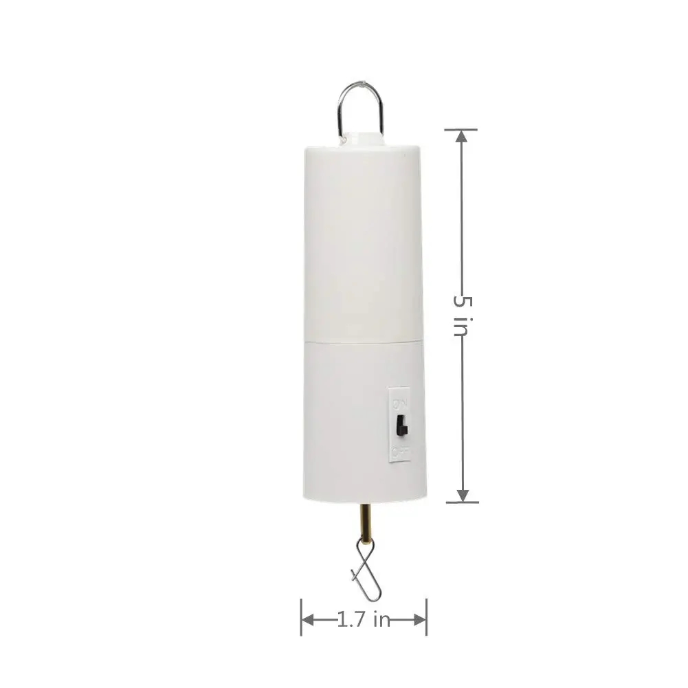 FENELY White Battery Operated Wind Spinner Motor for Hanging Displays | 0.09 kg (0.2 lb) - view 3