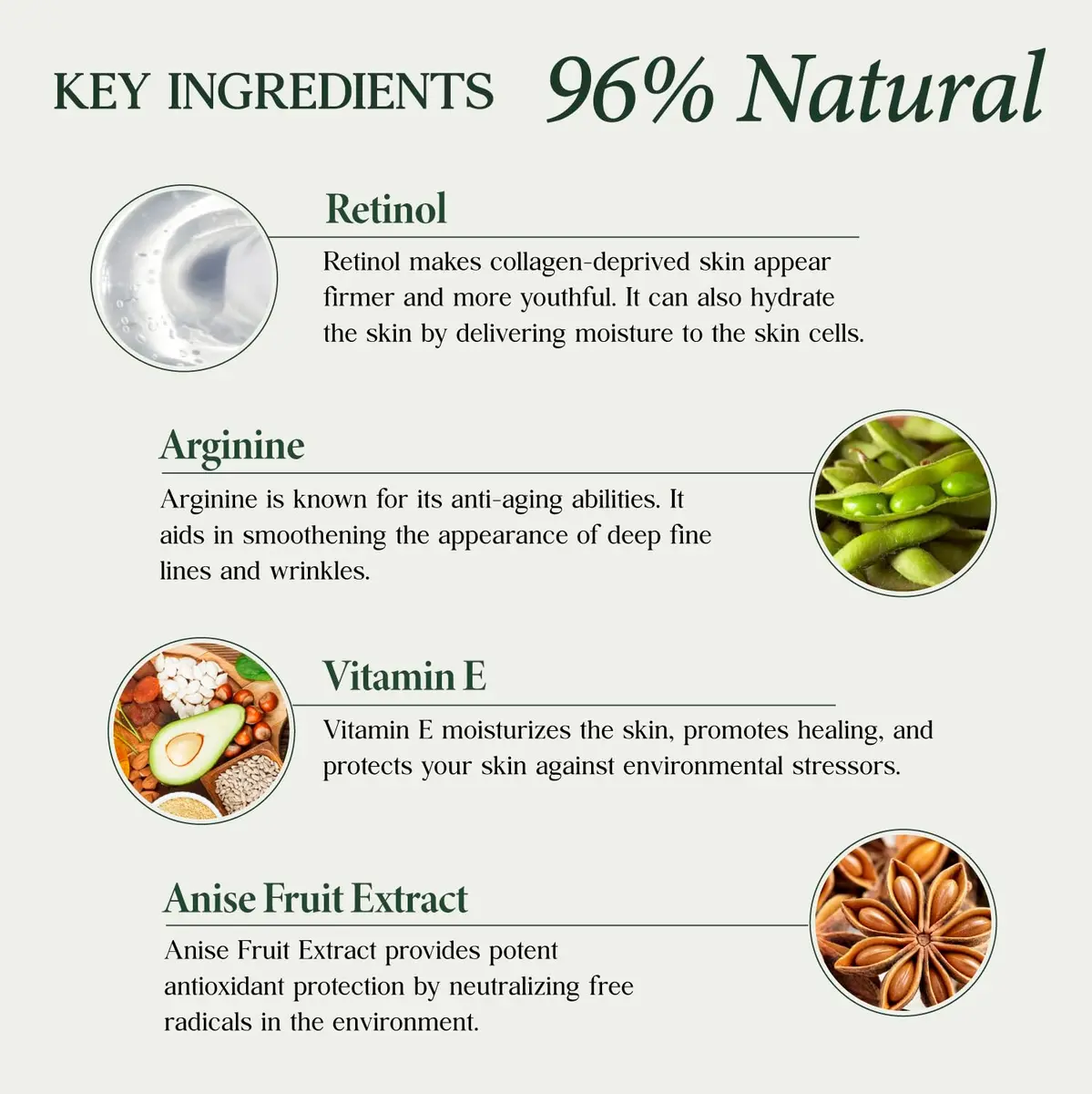 CLARA'S NEW YORK Retinol Facial Serum with Vitamin E | Hydrating & Firming 30ml - view 5