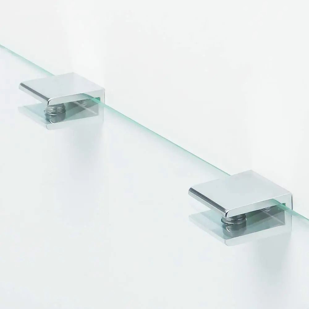SAYAYO Glass Shelf Brackets Adjustable for 6-10 mm Shelf | Durable Chrome Finish - view 9