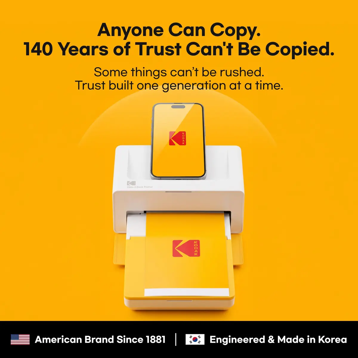 KODAK Dock Plus 4x6 Photo Printer with Docking Station & 50 Sheets | Smartphone Compatible, 4PASS Dye Sublimation, Water & Fade Resistant - view 5