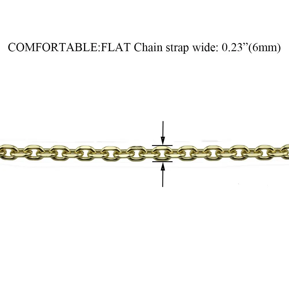 HAHIYO Mini Pochette Purse Chain Strap 15.7 Inches Light Gold | Slim Wide 6mm for LV - view 2
