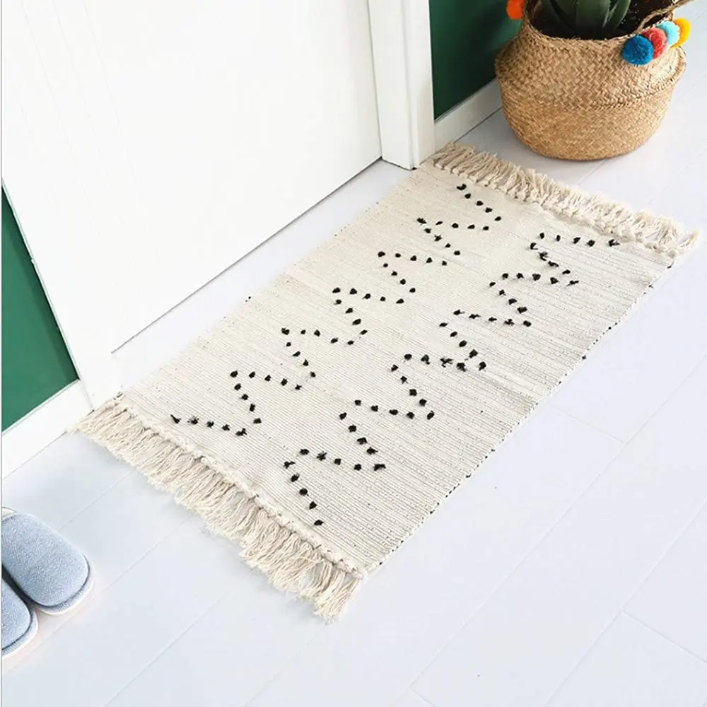 UKELER Hand Woven Rug, Boho 2'x3' | Washable Cotton Area Rug for Home (70-120 chars) - main product image