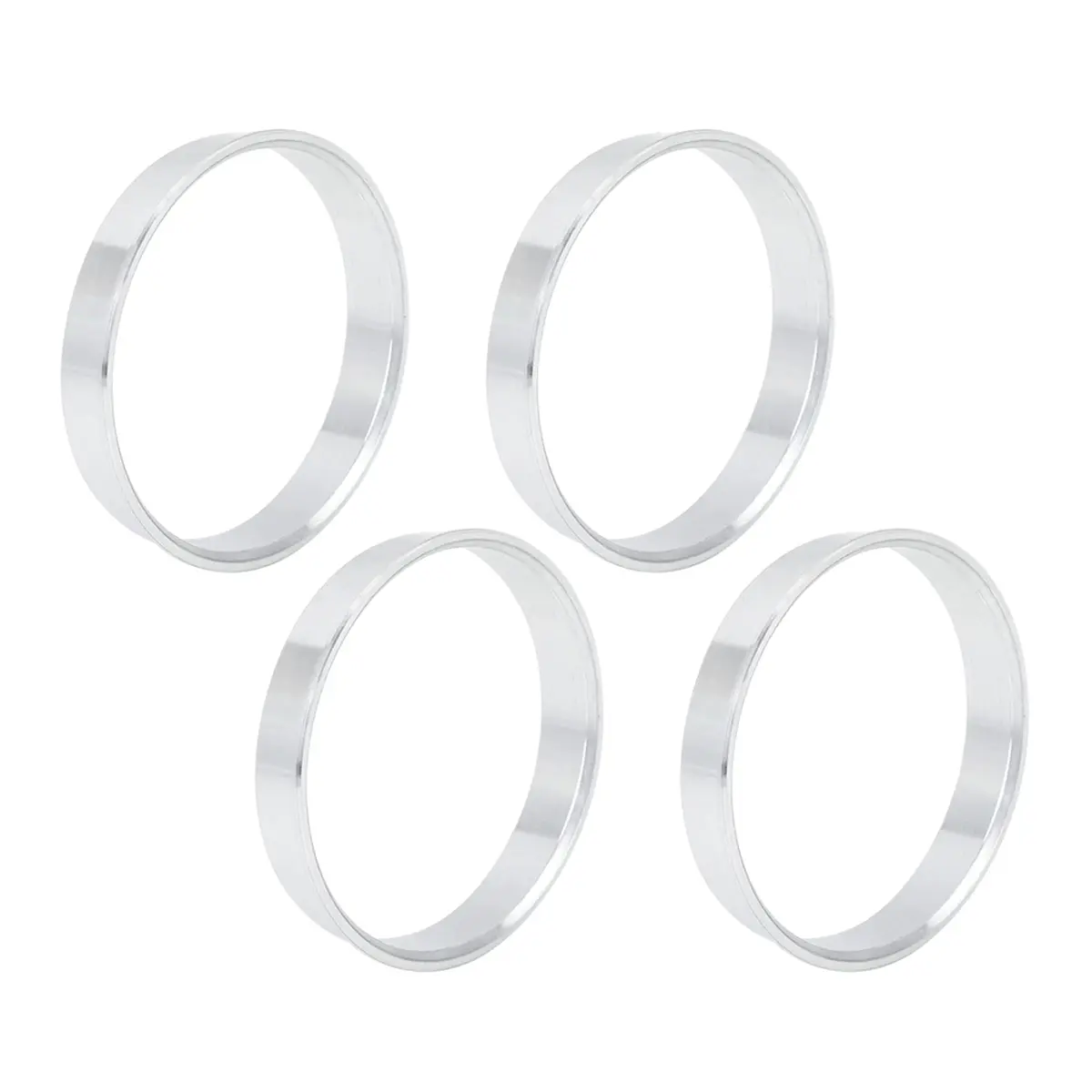 X AUTOHAUX Aluminium Alloy Hub Centric Rings 56.6mm (2.23") to 54.1mm (2.13") | Eliminate Steering Vibrations - main product image