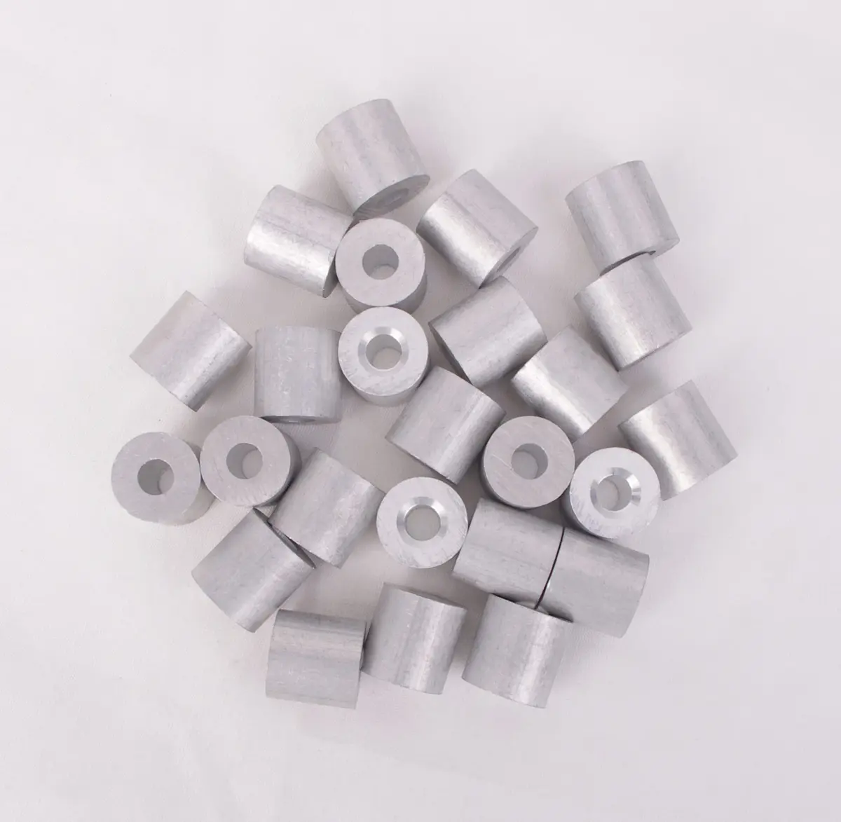 HIGOOD Wire Rope Stop Sleeve 1/4" Aluminum Alloy PK 25 | Strong, Economical Cable Fixing - main product image