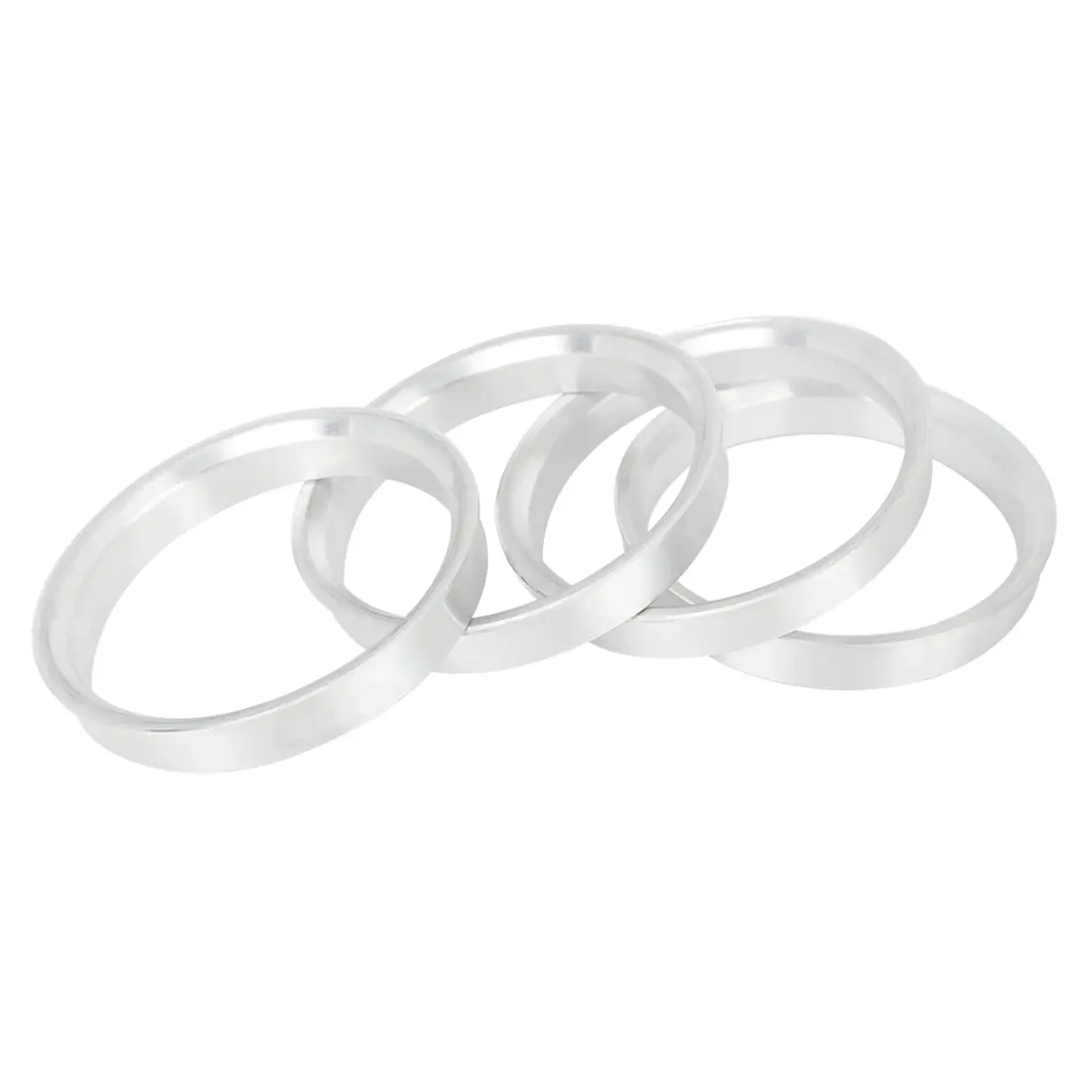 X AUTOHAUX 60.1mm to 54.1mm Aluminium Alloy Hub Centric Rings (4-Pack, Silver Tone) | Eliminate Steering Vibrations - view 6
