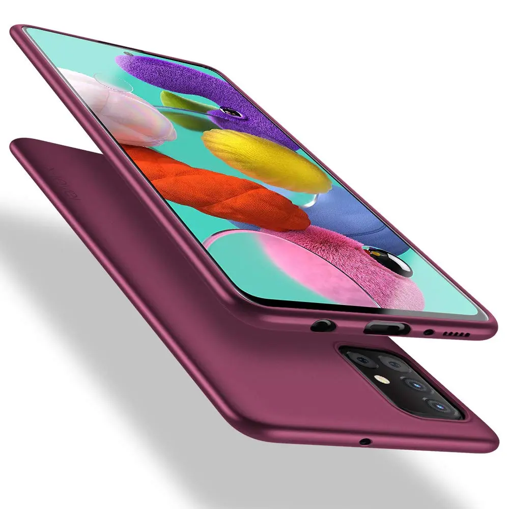 X-level Galaxy A51 Case Slim Fit Red | Ultra Thin TPU Cover with Perfect Fit - main product image