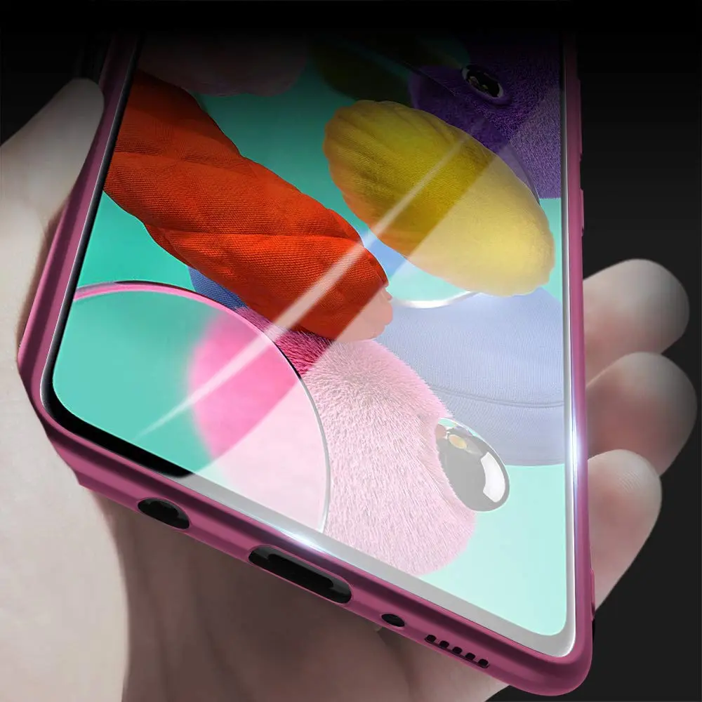 X-level Galaxy A51 Case Slim Fit Red | Ultra Thin TPU Cover with Perfect Fit - view 2