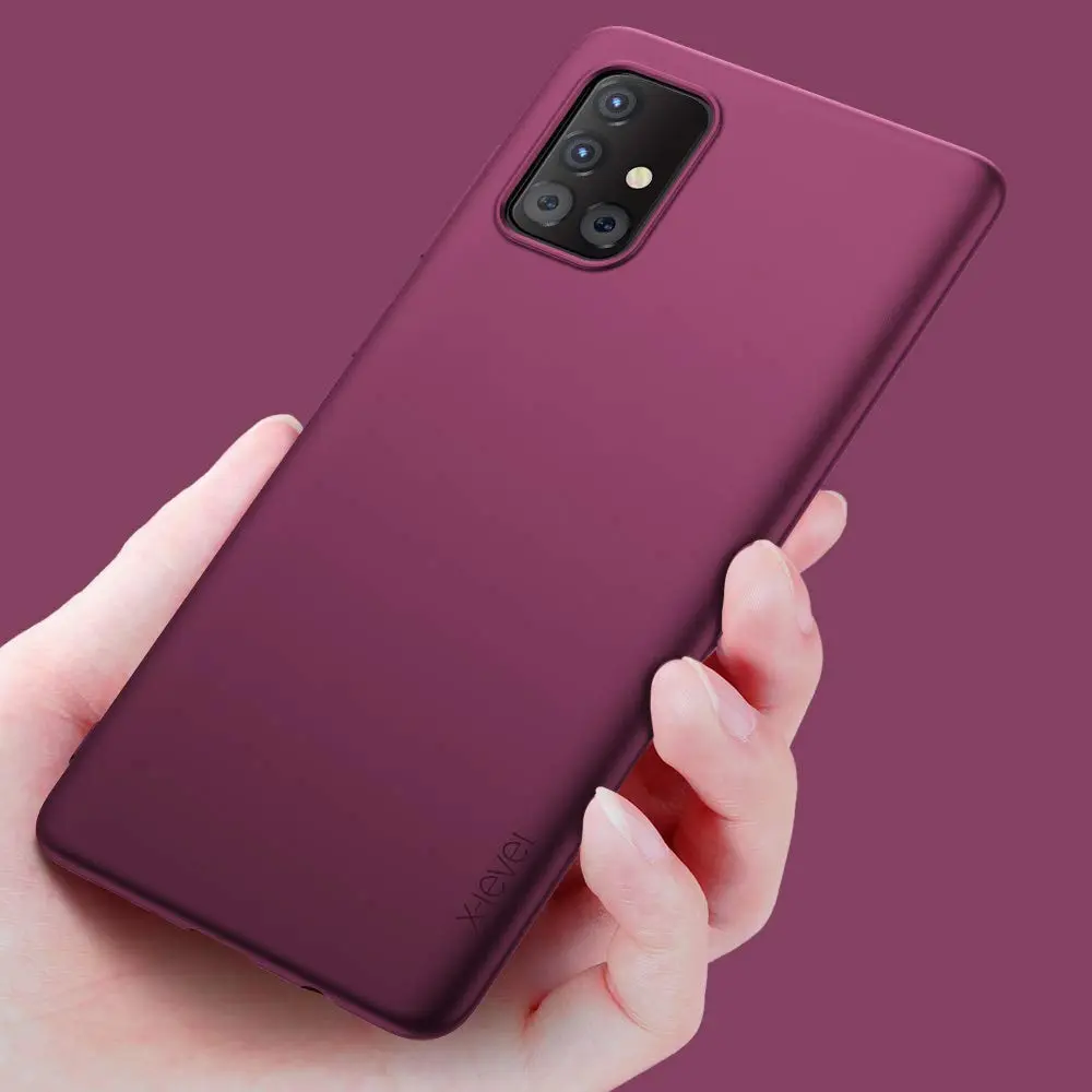 X-level Galaxy A51 Case Slim Fit Red | Ultra Thin TPU Cover with Perfect Fit - view 4