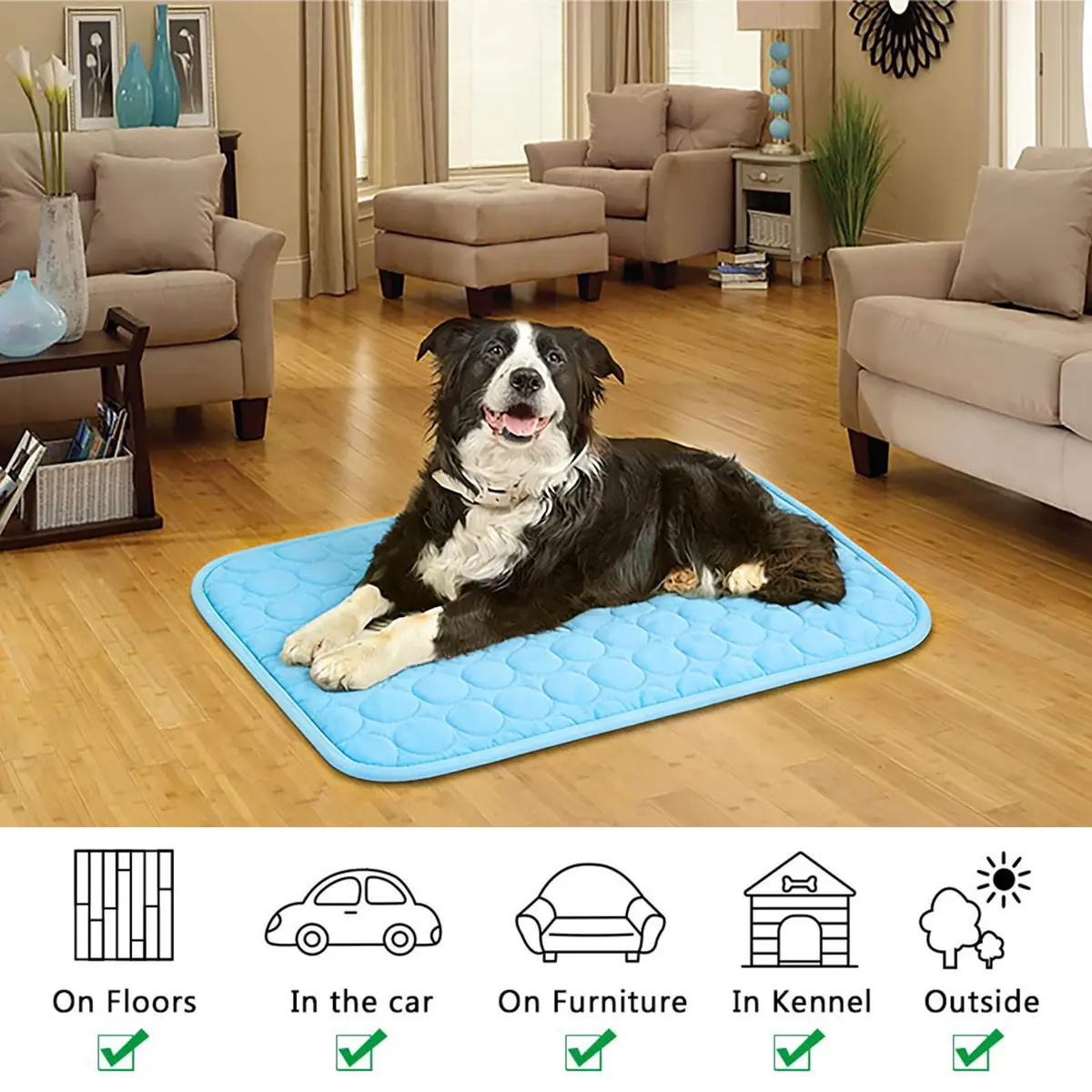 dgdgbaby Portable Dog Cooling Mat 40 in | Instant Summer Relief for Large Pets - view 8