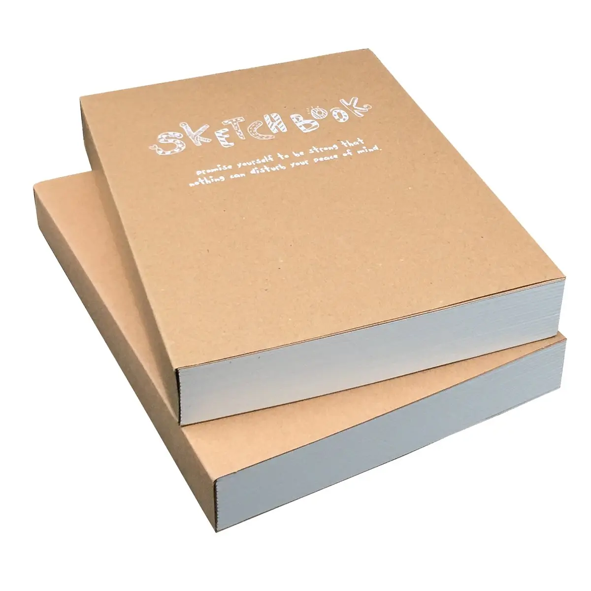 CooLeathor Kraft Cover Drawing Notebook & Sketchbook 200x280mm | 125g Thick Paper for Art & Sketching - main product image