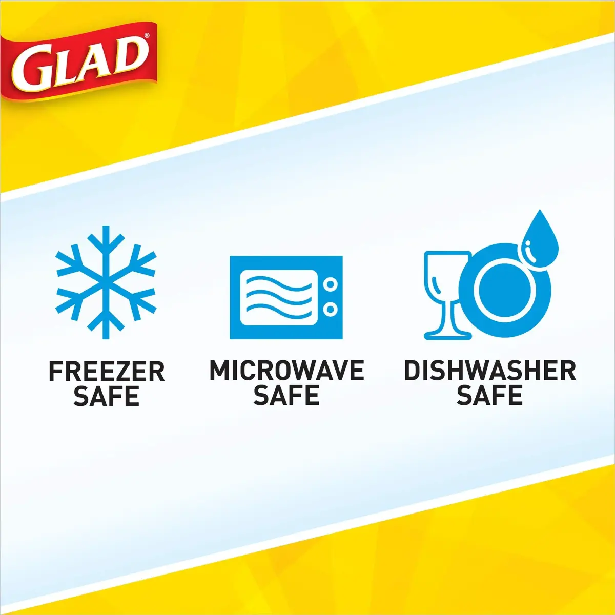 Glad GladWare 64 Oz Rectangle Food Storage Containers with Leak-Resistant Lids, Single Container - view 3