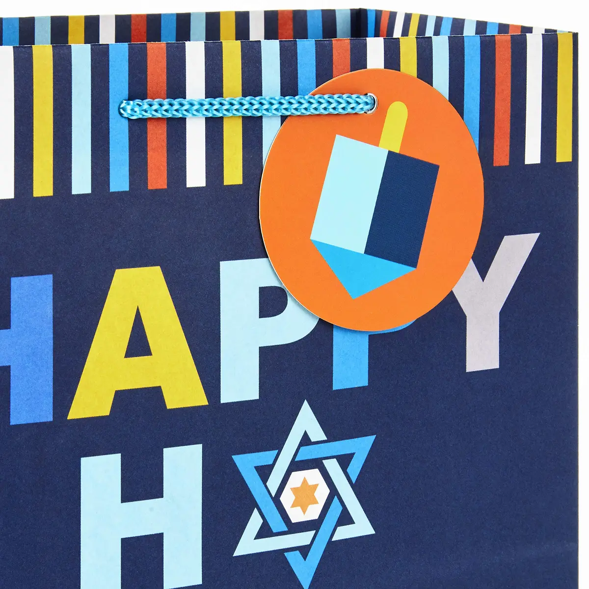 Hallmark Hanukkah Gift Bag Assortment (8 Pack) | Festive Hanukkah Designs in Blue, Orange, Yellow - view 5