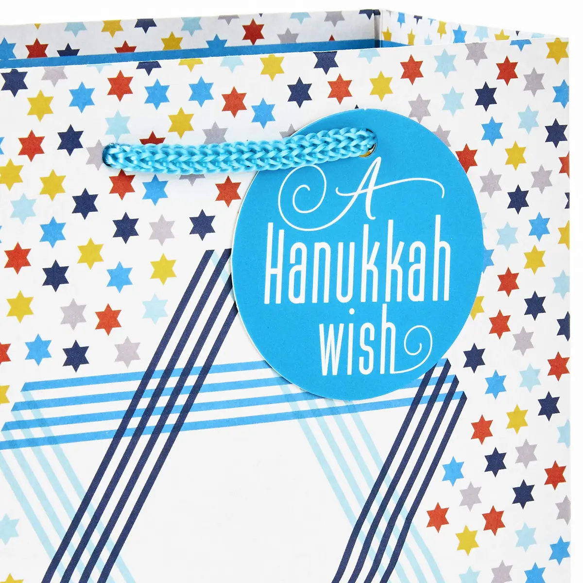 Hallmark Hanukkah Gift Bag Assortment (8 Pack) | Festive Hanukkah Designs in Blue, Orange, Yellow - view 6