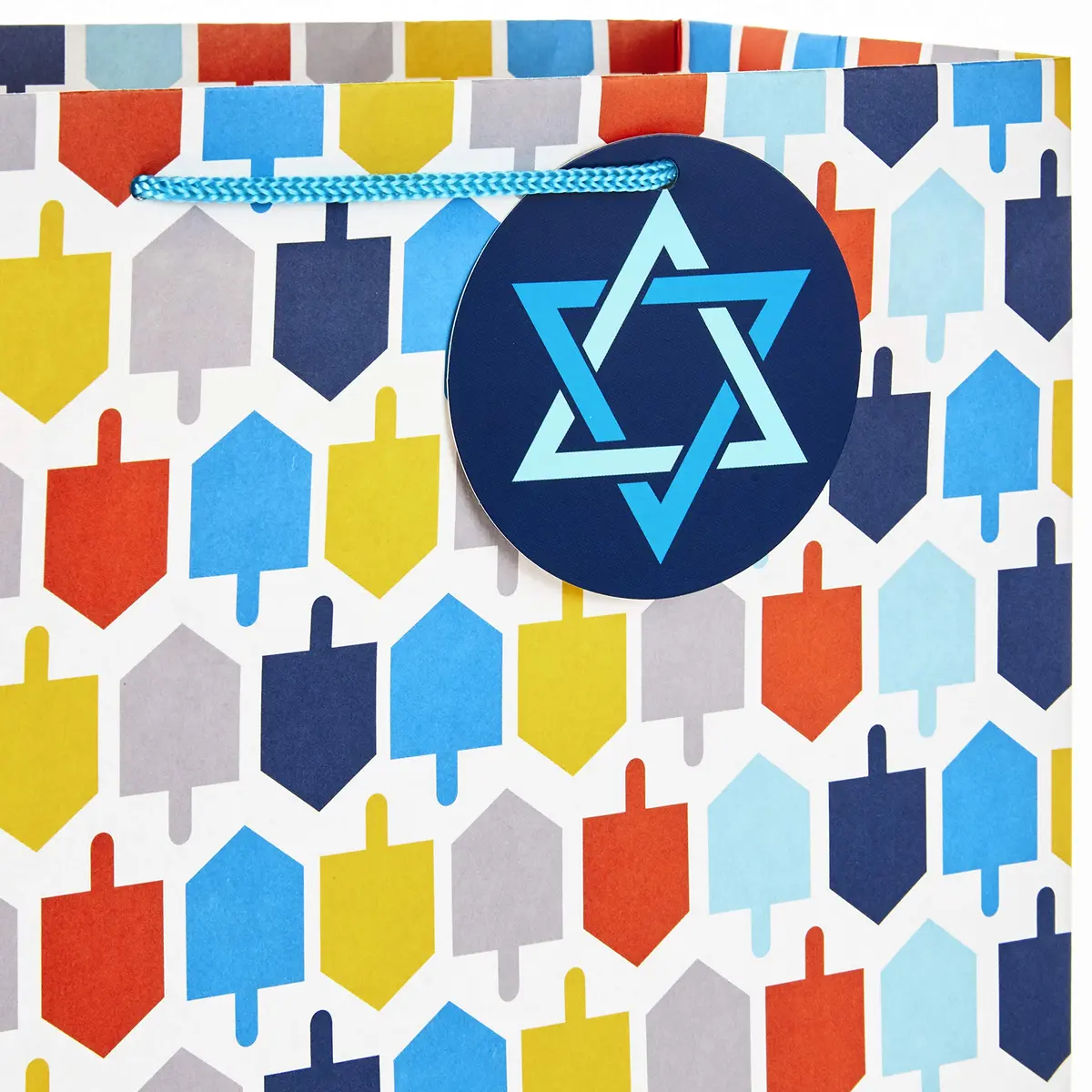 Hallmark Hanukkah Gift Bag Assortment (8 Pack) | Festive Hanukkah Designs in Blue, Orange, Yellow - view 4