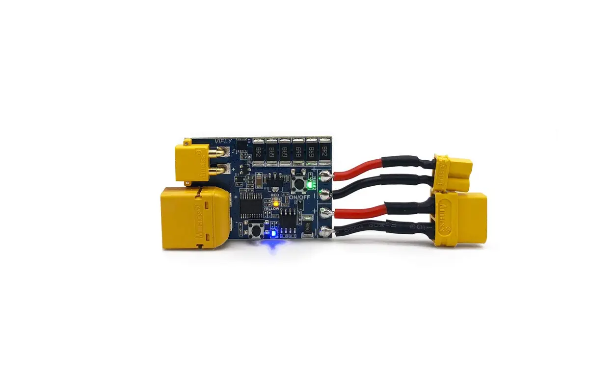VIFLY ShortSaver V2 Smart Smoke Stopper Electronic Fuse | Fast RC Protection, 1A/2A Threshold, XT60 & XT30 Connectors - main product image