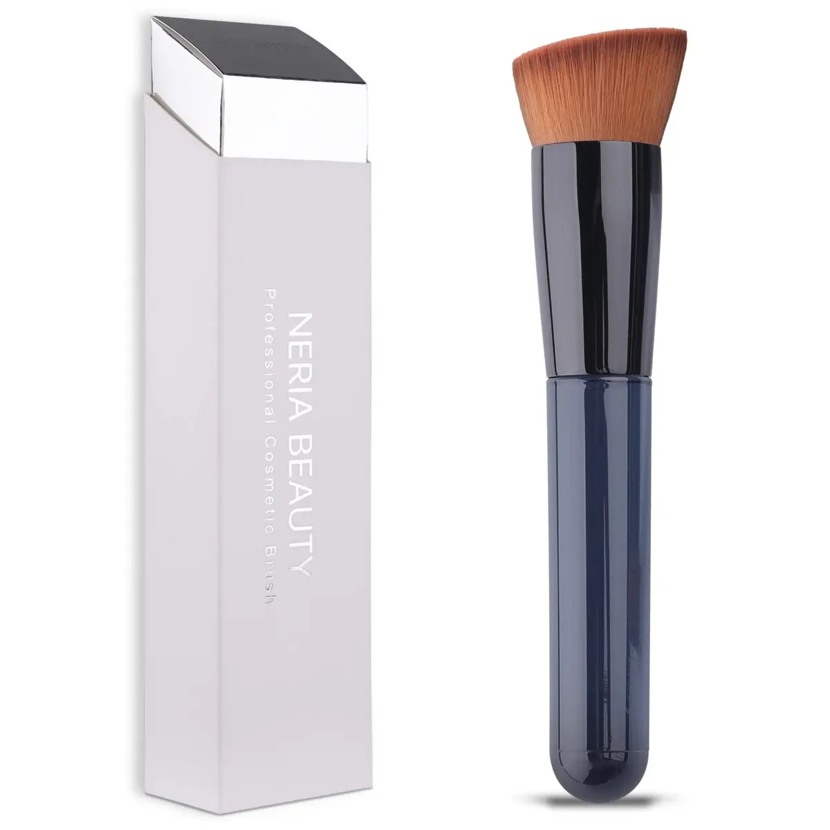 EVRCHGIEA Foundation Brush, Flat Top Kabuki for Liquid, Cream & Powder, Travel Size | Flawless Blending - main product image