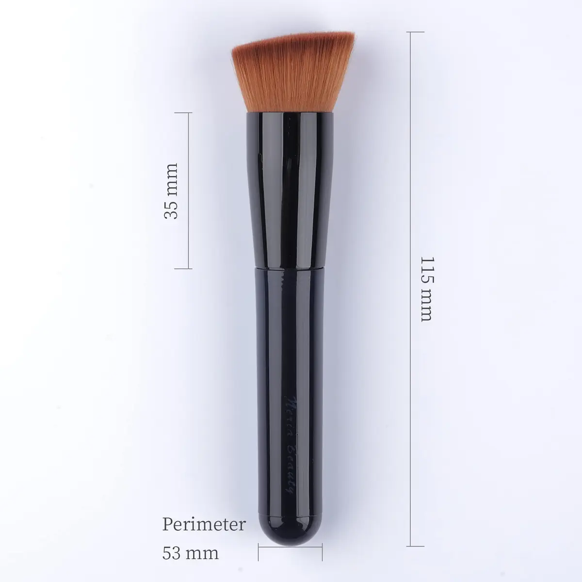 EVRCHGIEA Foundation Brush, Flat Top Kabuki for Liquid, Cream & Powder, Travel Size | Flawless Blending - view 7