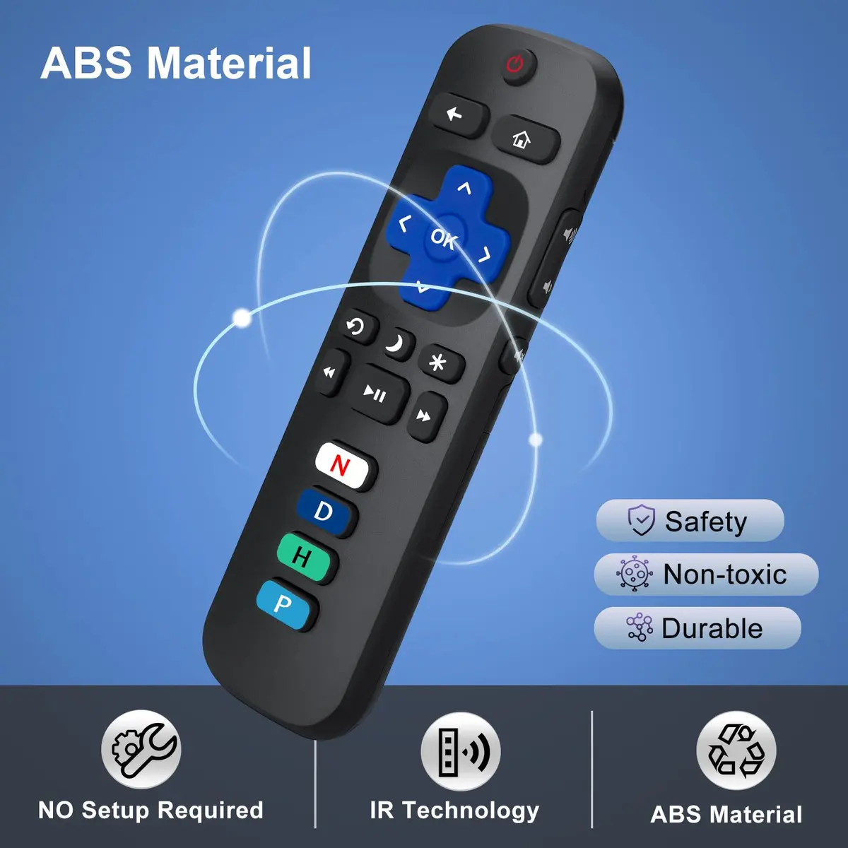 LOUTOC Replacement RC280 RC282 Remote Control for TCL Roku TVs | Infrared Universal Remote - view 5