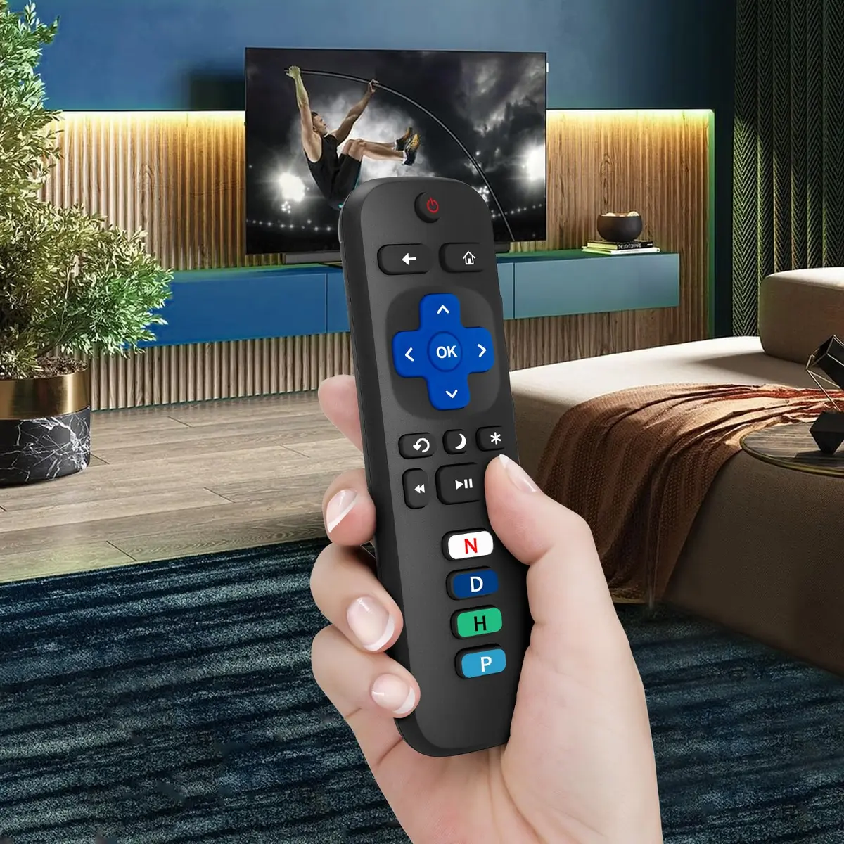 LOUTOC Replacement RC280 RC282 Remote Control for TCL Roku TVs | Infrared Universal Remote - view 7