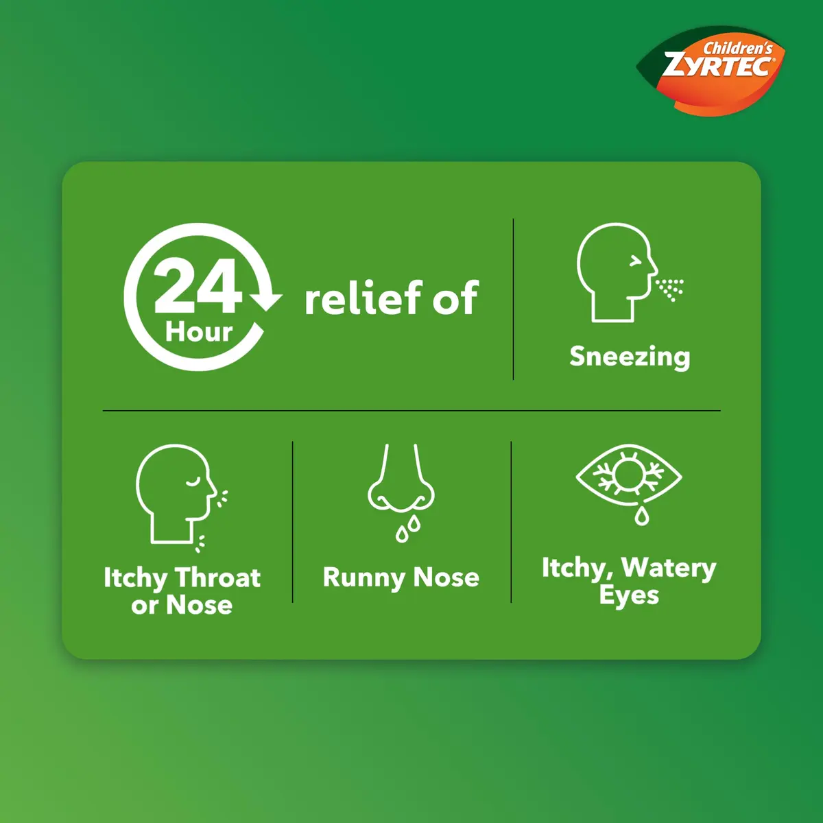 Zyrtec Children's Allergy Relief Syrup 8 fl. oz | Grape Flavor, 5 mg Cetirizine, Dye-Free, Sugar-Free, 24-Hour Relief, For Kids 2+ - view 2