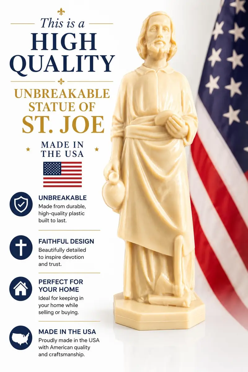 Westmon Works Saint Joseph Statue Home Seller Kit with Prayer Card | Catholic Home Sale Ritual (120 chars) - view 2