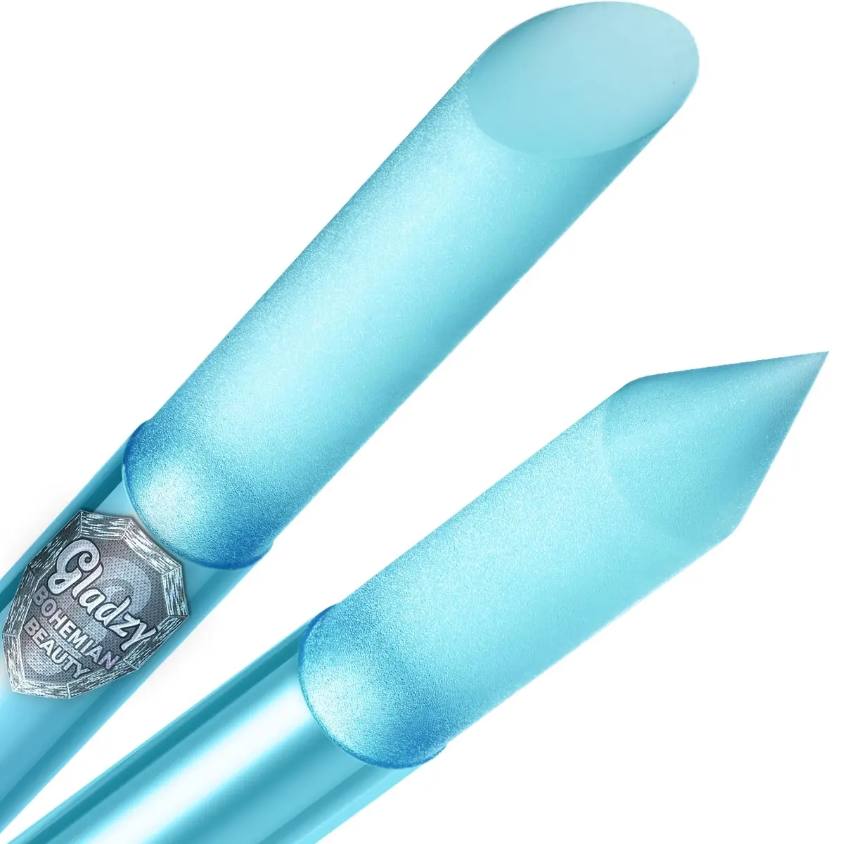 Gladzy Glass Cuticle Pusher & Remover Stick - Professional Czech Crystal Nail Tool | 160mm (6.3 inch) - main product image
