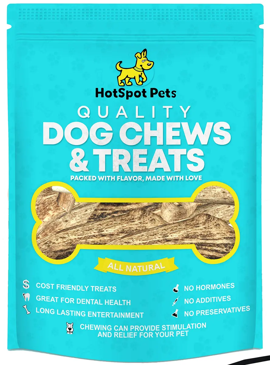 hotspot pets Antlers for Dogs 1 Count (Pack of 1) | Naturally Shed Elk Antler Chew for Aggressive Chewers - view 4