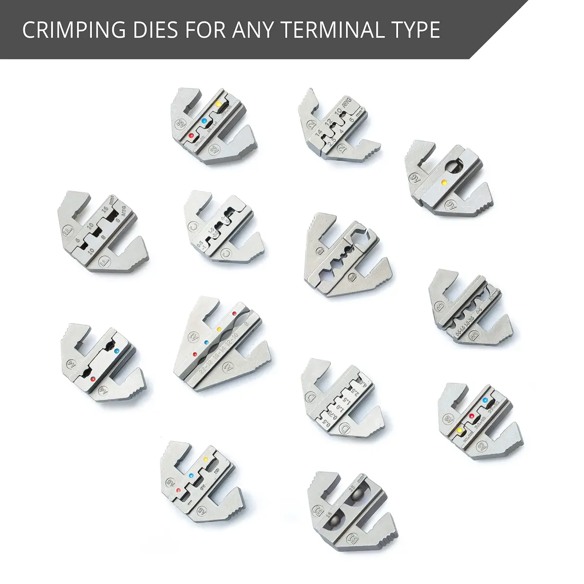 Wirefy Crimping Die for Open Barrel Terminals 20-10 AWG | Precision Magnetic Locking - view 5