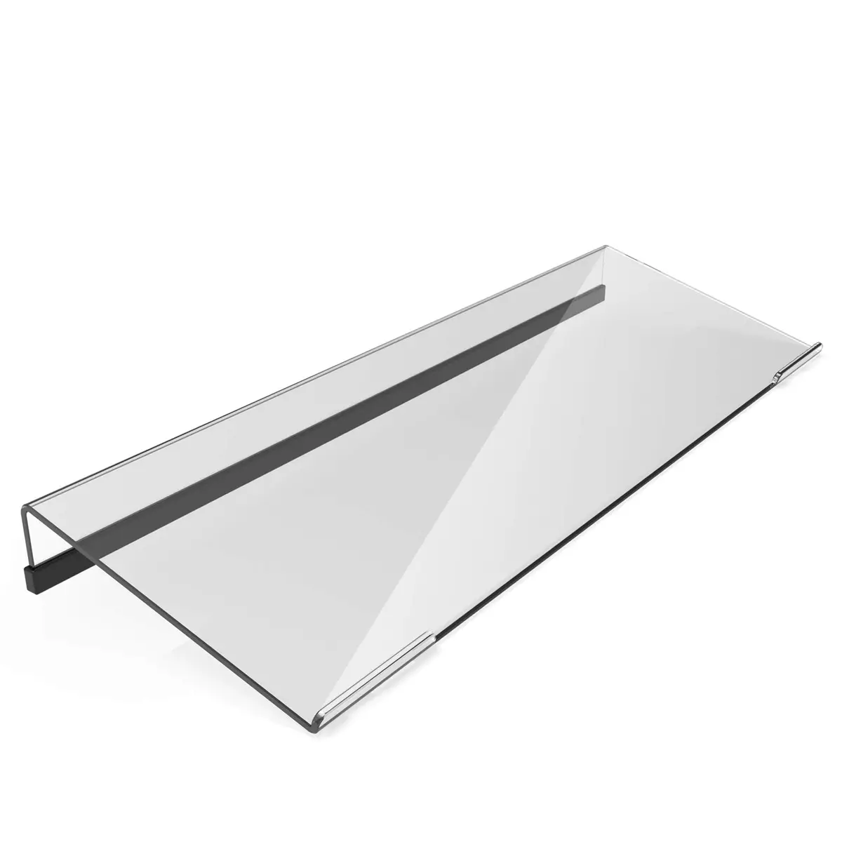 KOTEMON Acrylic Tilted Computer Keyboard Stand for Ergonomic Typing, 17"x5.5"x1.5" | Clear - main product image