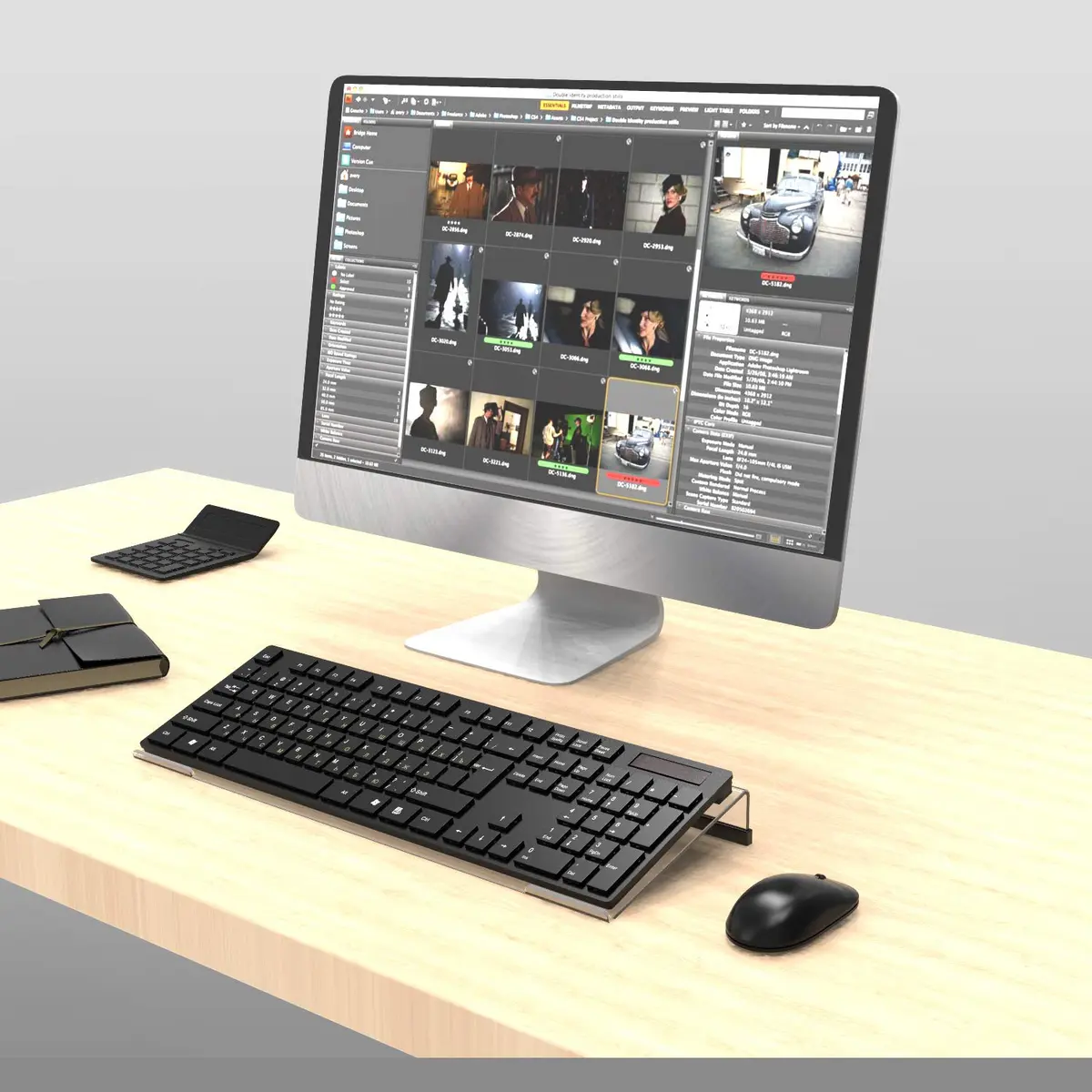 KOTEMON Acrylic Tilted Computer Keyboard Stand for Ergonomic Typing, 17"x5.5"x1.5" | Clear - view 7