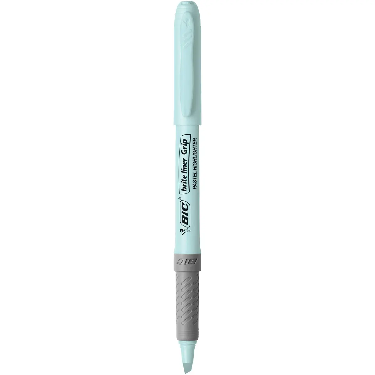 BIC Brite Liner Grip Pastel Highlighter Set, Chisel Tip, 6-Count Pack | Smooth Ink Flow Marking Pen - view 2