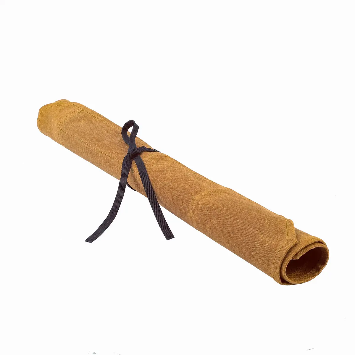 Denifiter Waxed Canvas Knife Roll Bag - 7 Pockets, 55cm x 44cm Khaki | Durable & Water-Resistant for Chefs - view 4