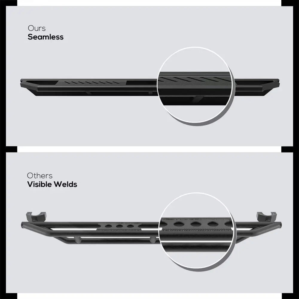 HD Ridez iArmor Running Boards for Jeep Grand Cherokee & Commander 2005-2010 | Aluminum Low Profile Side Step Bars - view 5