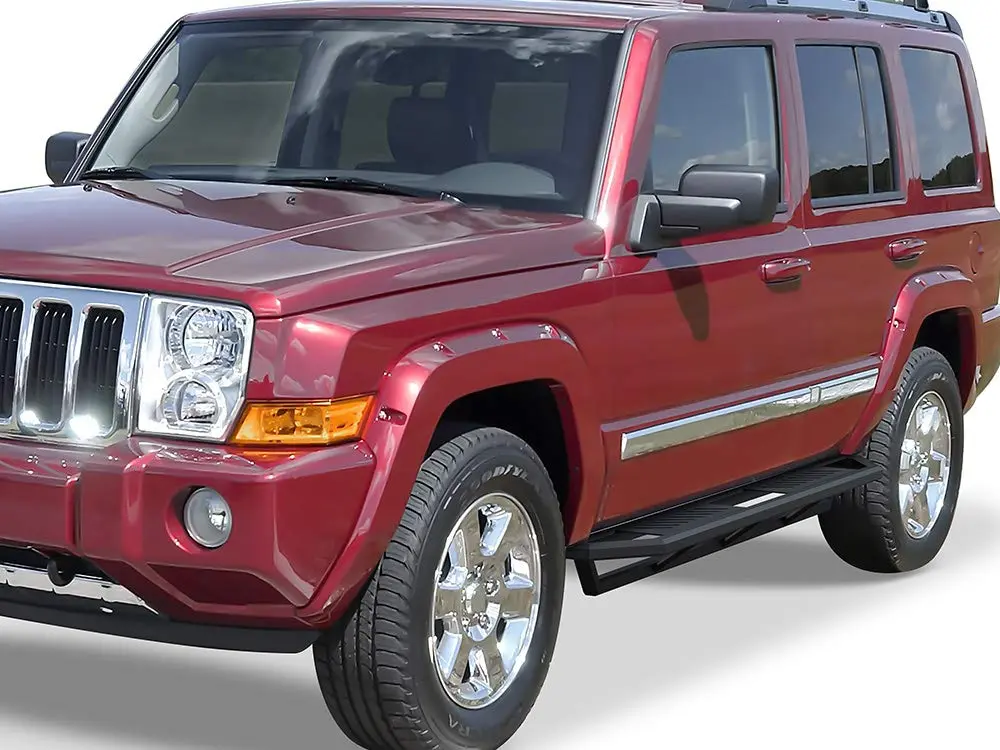 HD Ridez iArmor Running Boards for Jeep Grand Cherokee & Commander 2005-2010 | Aluminum Low Profile Side Step Bars - view 6