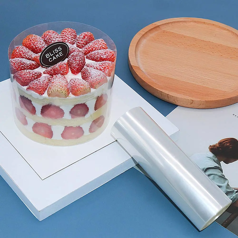 YQL Cake Collar 4x394 Inch | Transparent Acetate Sheet for Baking DIY - view 4