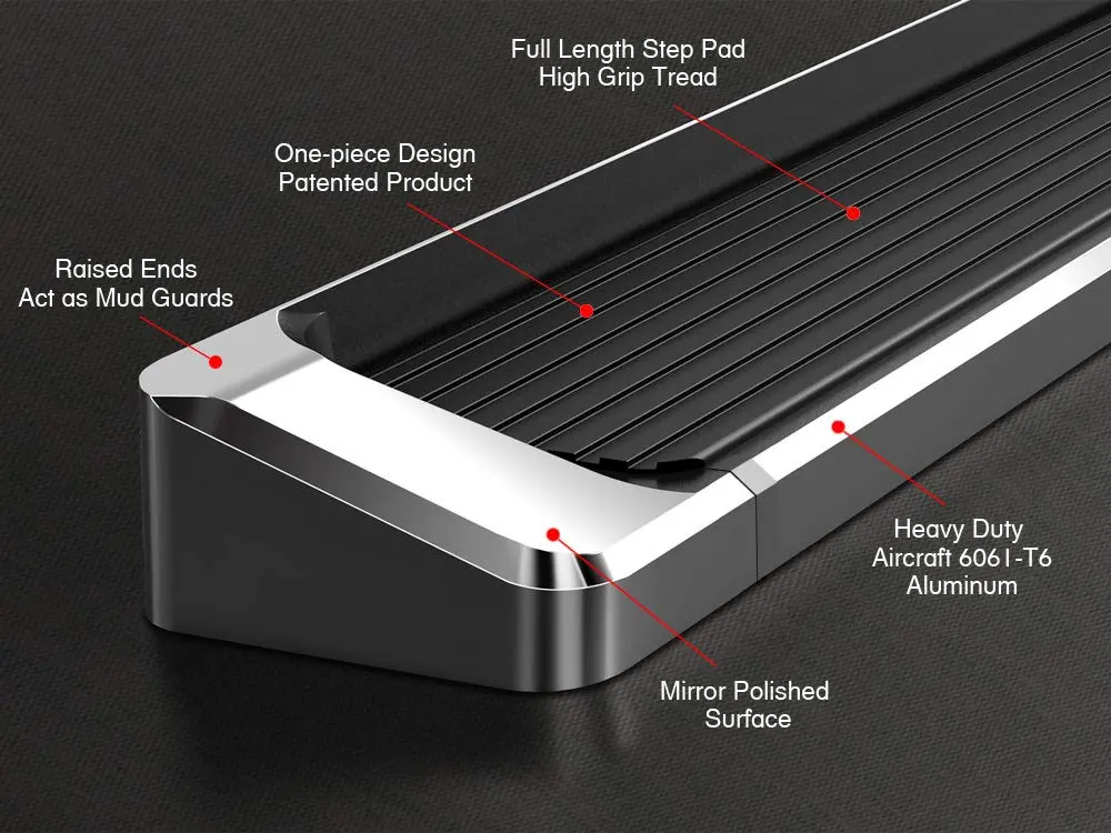 HD Ridez iRunning Boards OE Style for 4Runner SR5 2014-2024 & Trail 10-16 | 6-inch Aluminum Full-size SUV Step - view 5