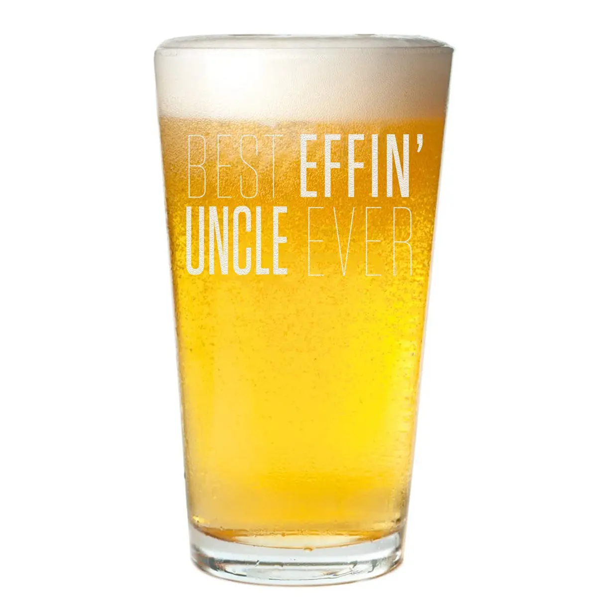 Veracco 16oz Pint Glass | Durable Crystal Drinkware for Cold Beverages - main product image